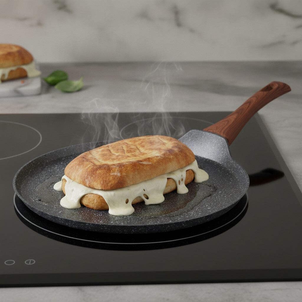 Mamù Fast Induction piastra tonda 32 cm alto spessore