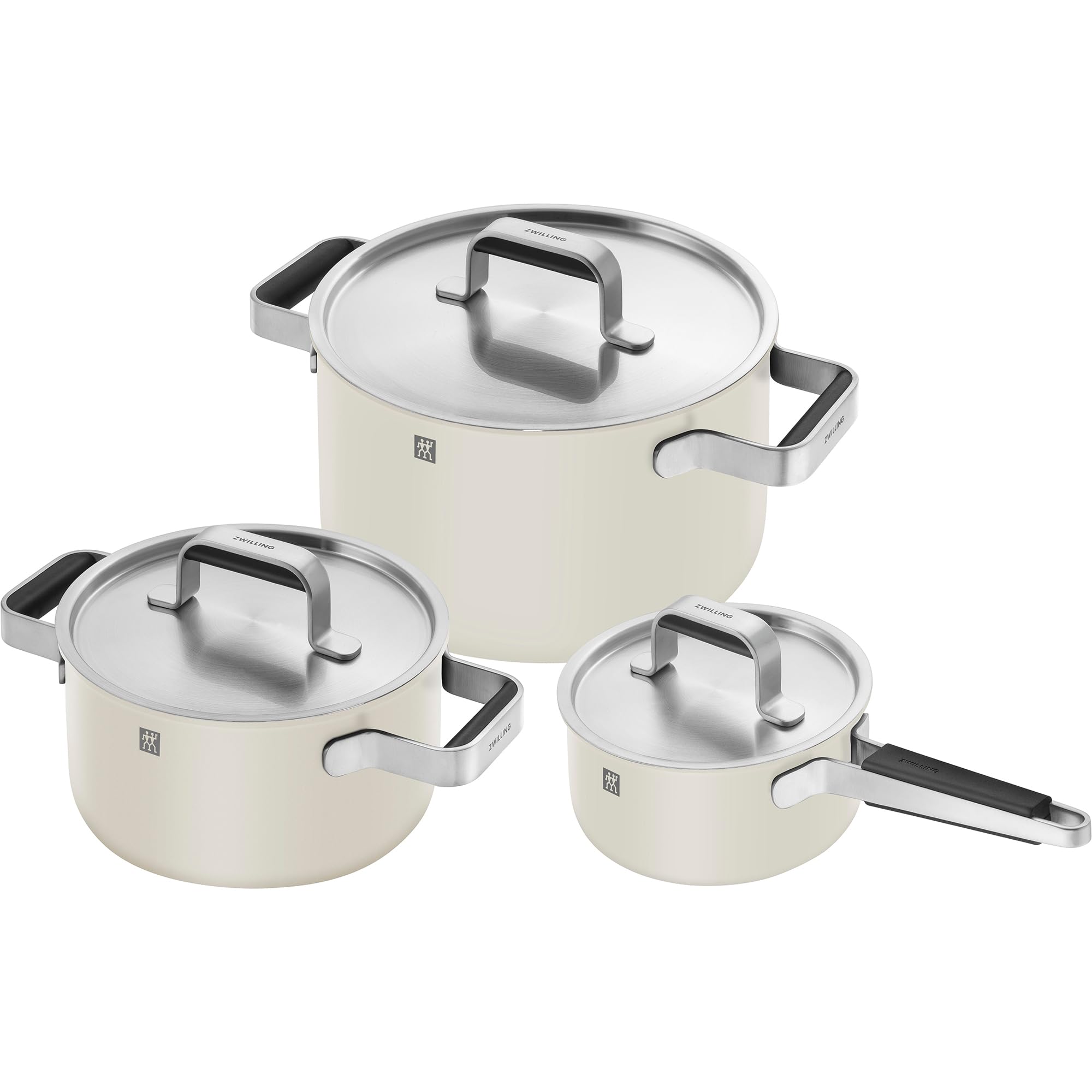ZWILLING Pure set pentole inox 6 pezzi avorio