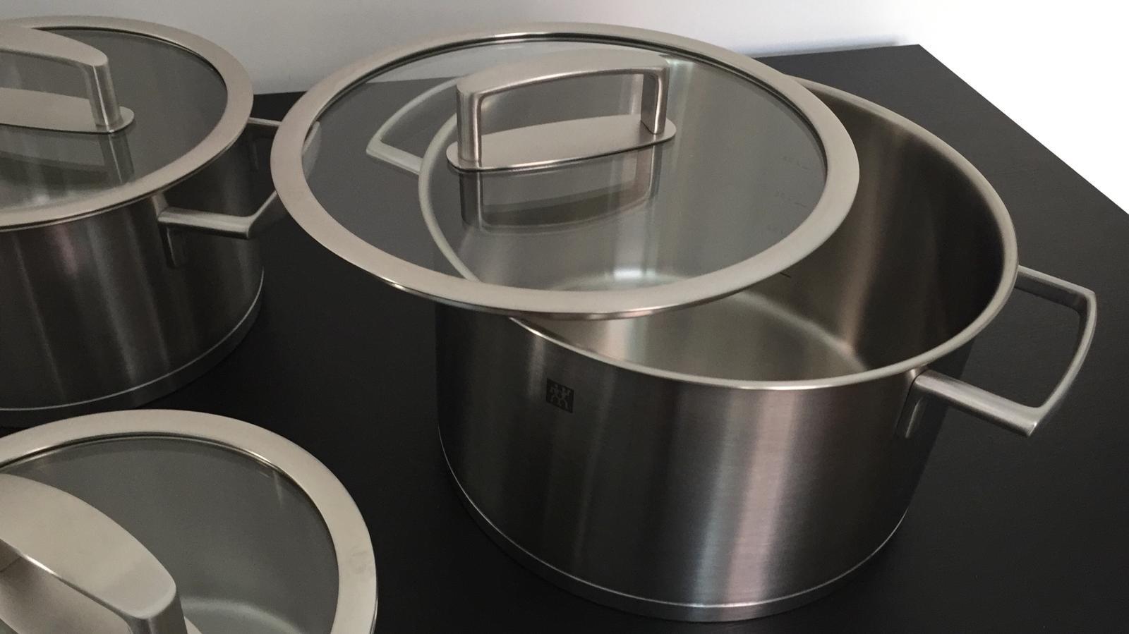 Zwilling Vitality batteria pentole inox 5 pezzi vetro