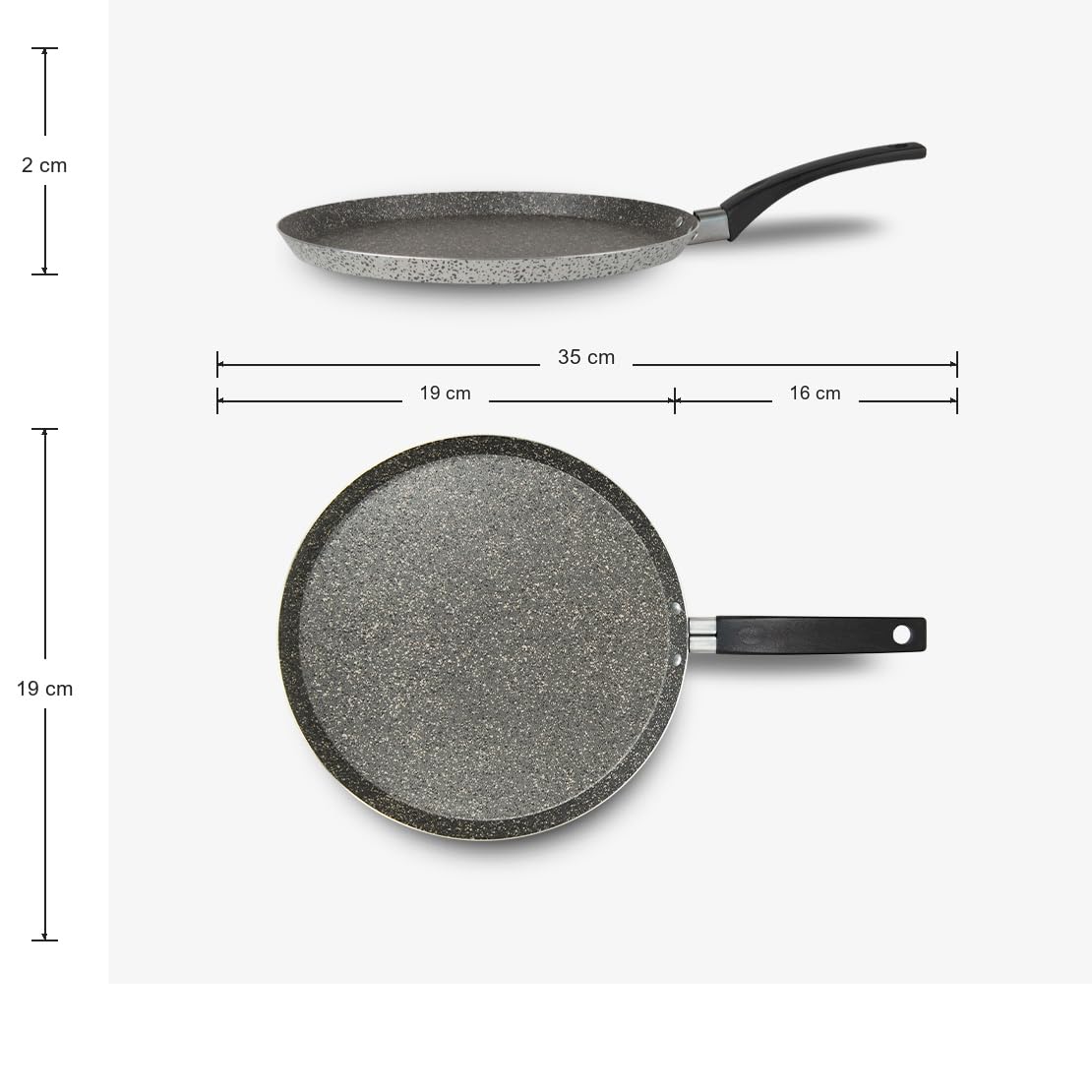 Mamù Janet 2.0 Crepier 20 cm Alluminio Antiaderente