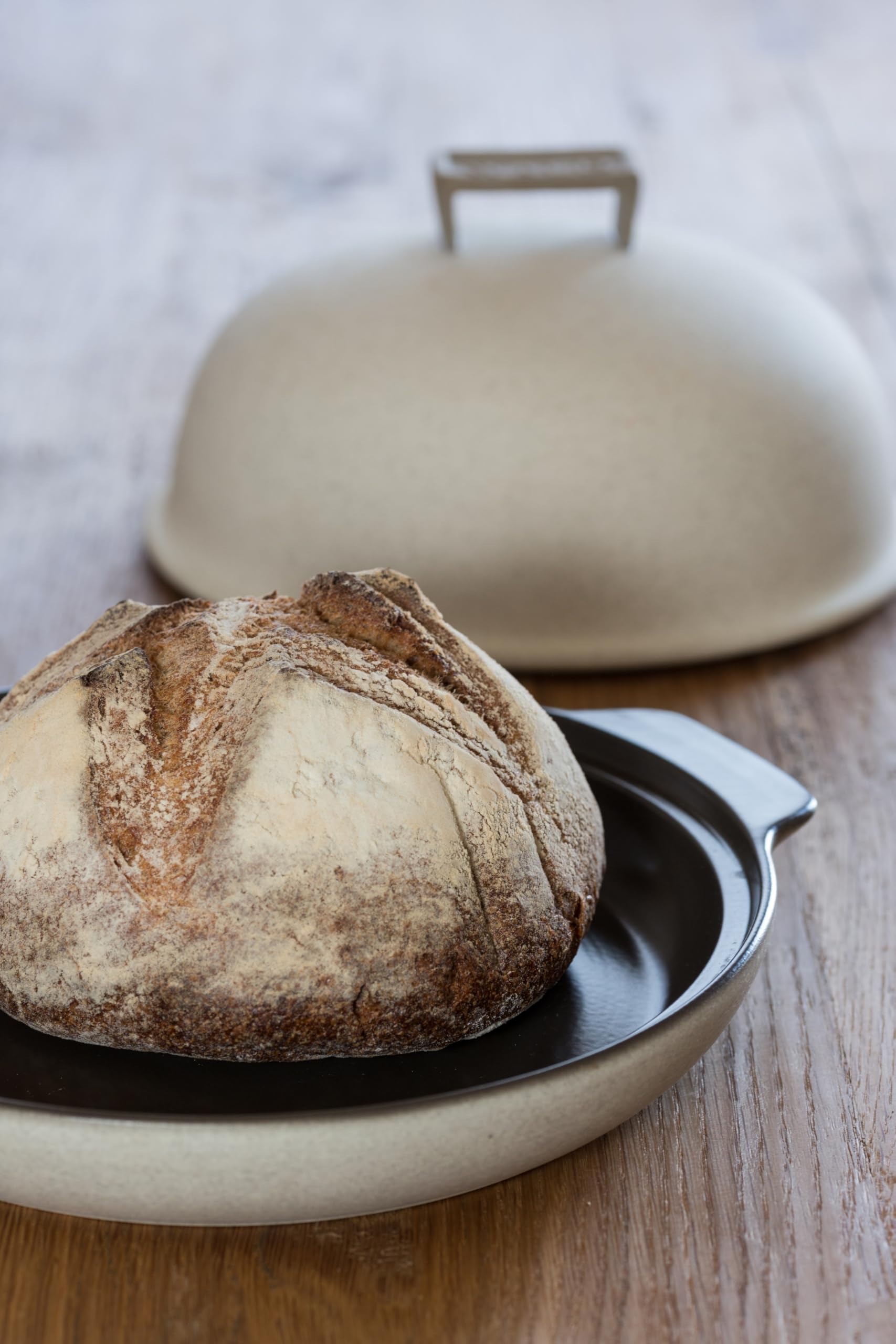 Wald Cuocipane Kergrès 28,5 cm Teglia Pane con Coperchio