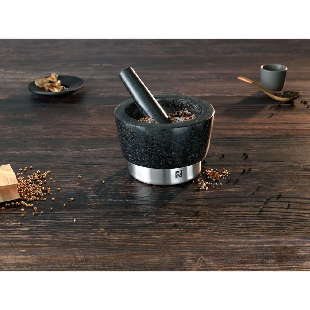ZWILLING Mortaio Granito Nero con Pestello 11 cm