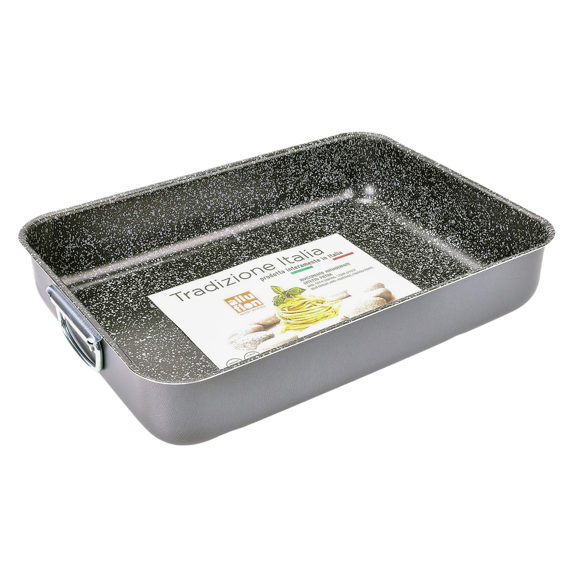 Alluflon Tradizione Italia lasagnera 25x18 cm nera da forno