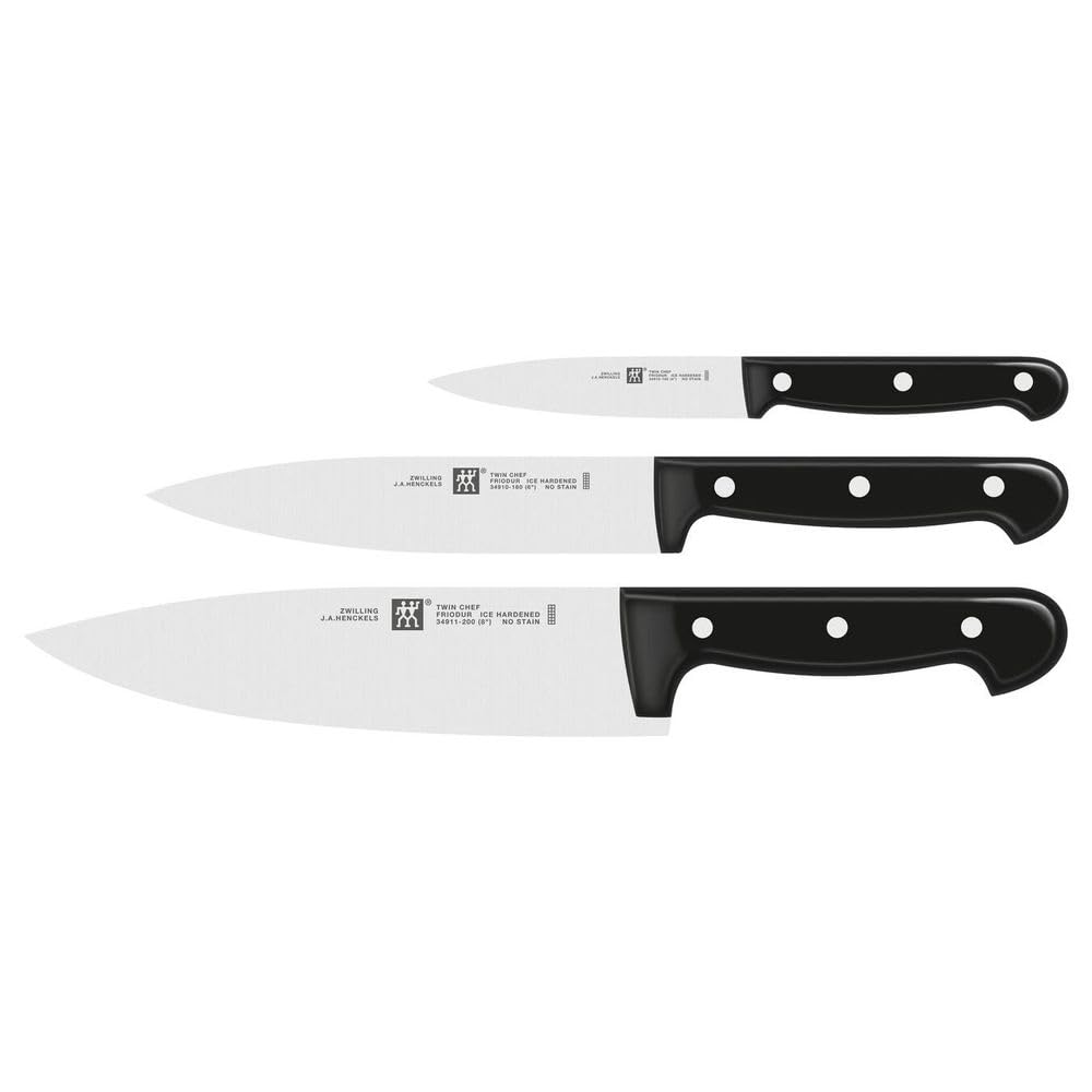 ZWILLING Twin Chef 2 set coltelli 3 pezzi acciaio forgiati