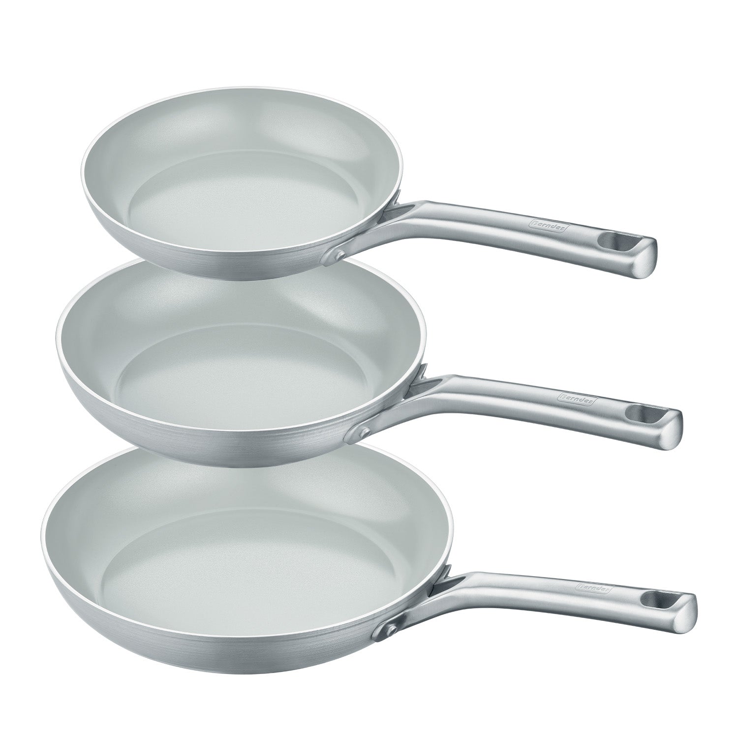 Berndes b.free Set 3 Padelle 20+24+28 cm Quarzo