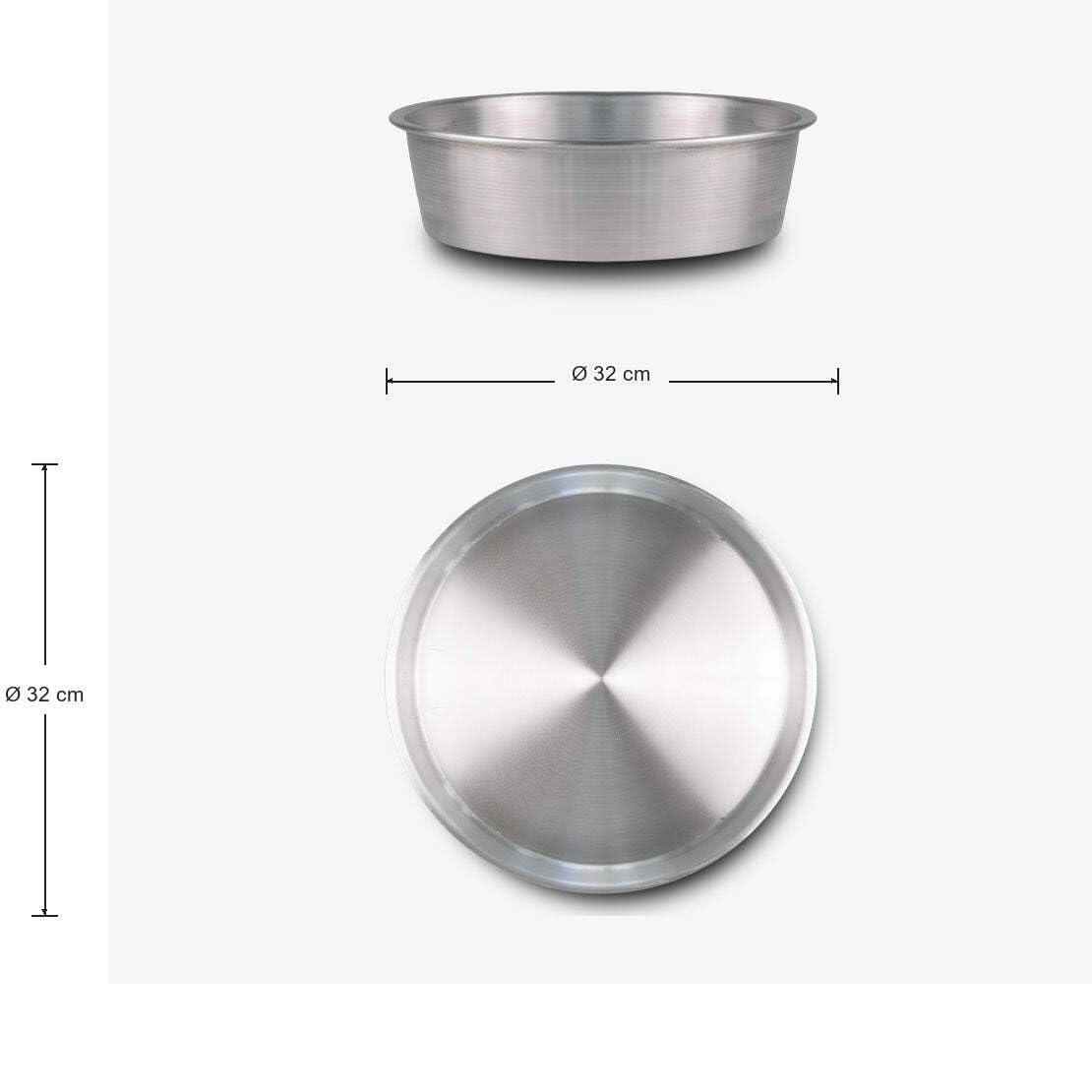 Mamù Happy Ruoto alto alluminio bianco 24 cm forno