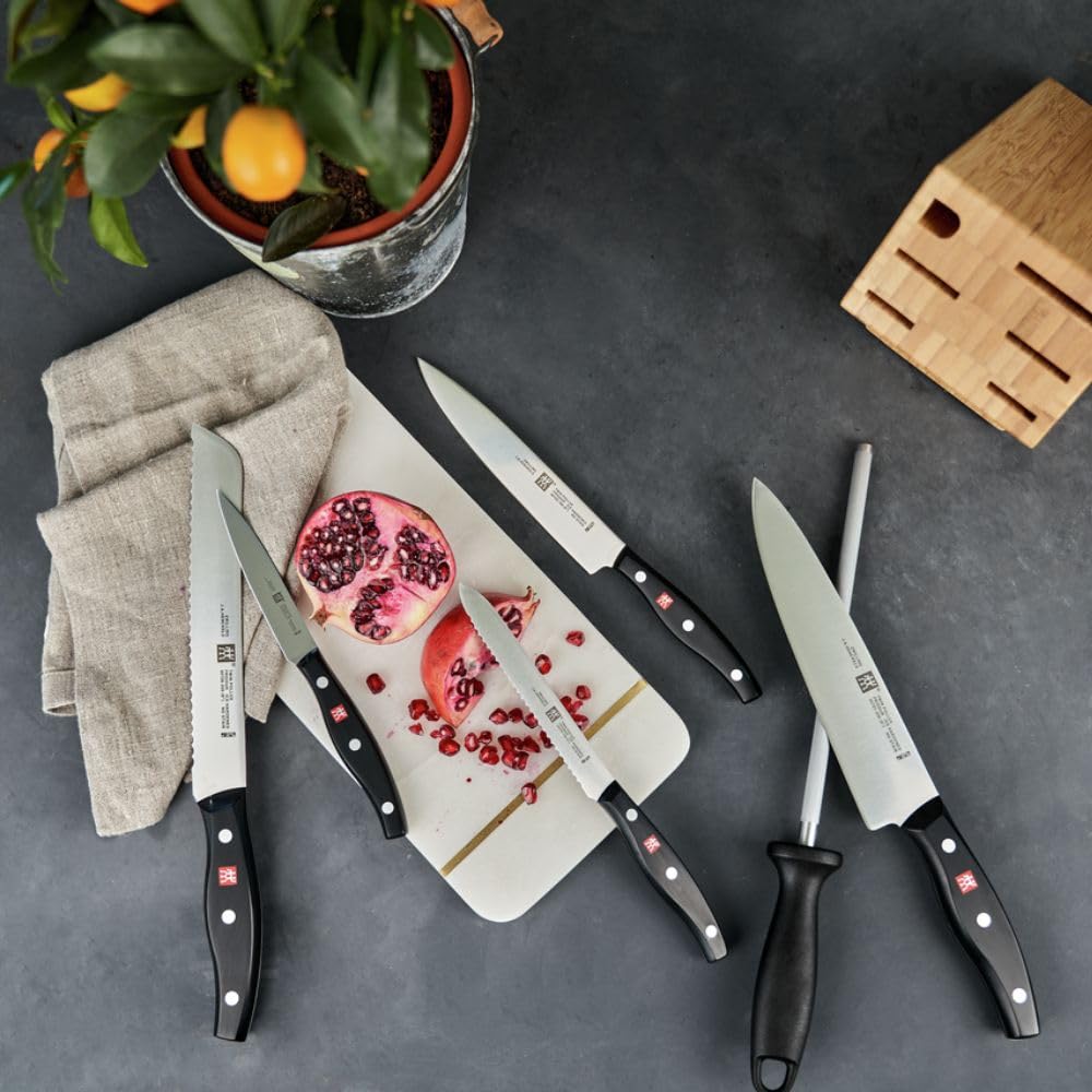 ZWILLING Twin Pollux Ceppo coltelli 7 pezzi bambù pane cuoco