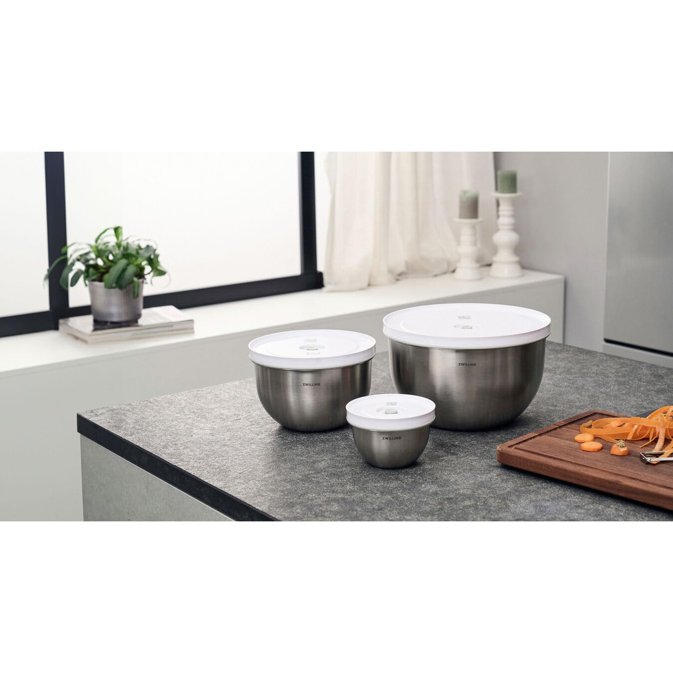 Zwilling Fresh & Save Set 6 Ciotole Inox 12-18-24 cm Coperchio