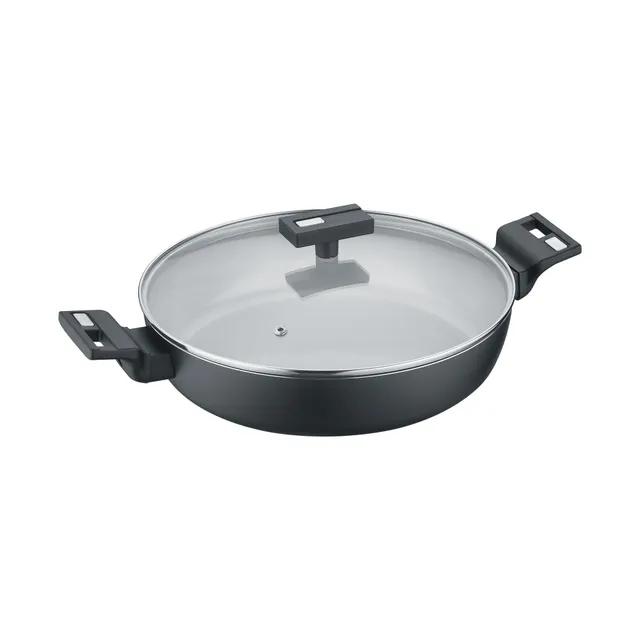 Berndes B.Clever Padella Alta 24 cm con Coperchio Induzione