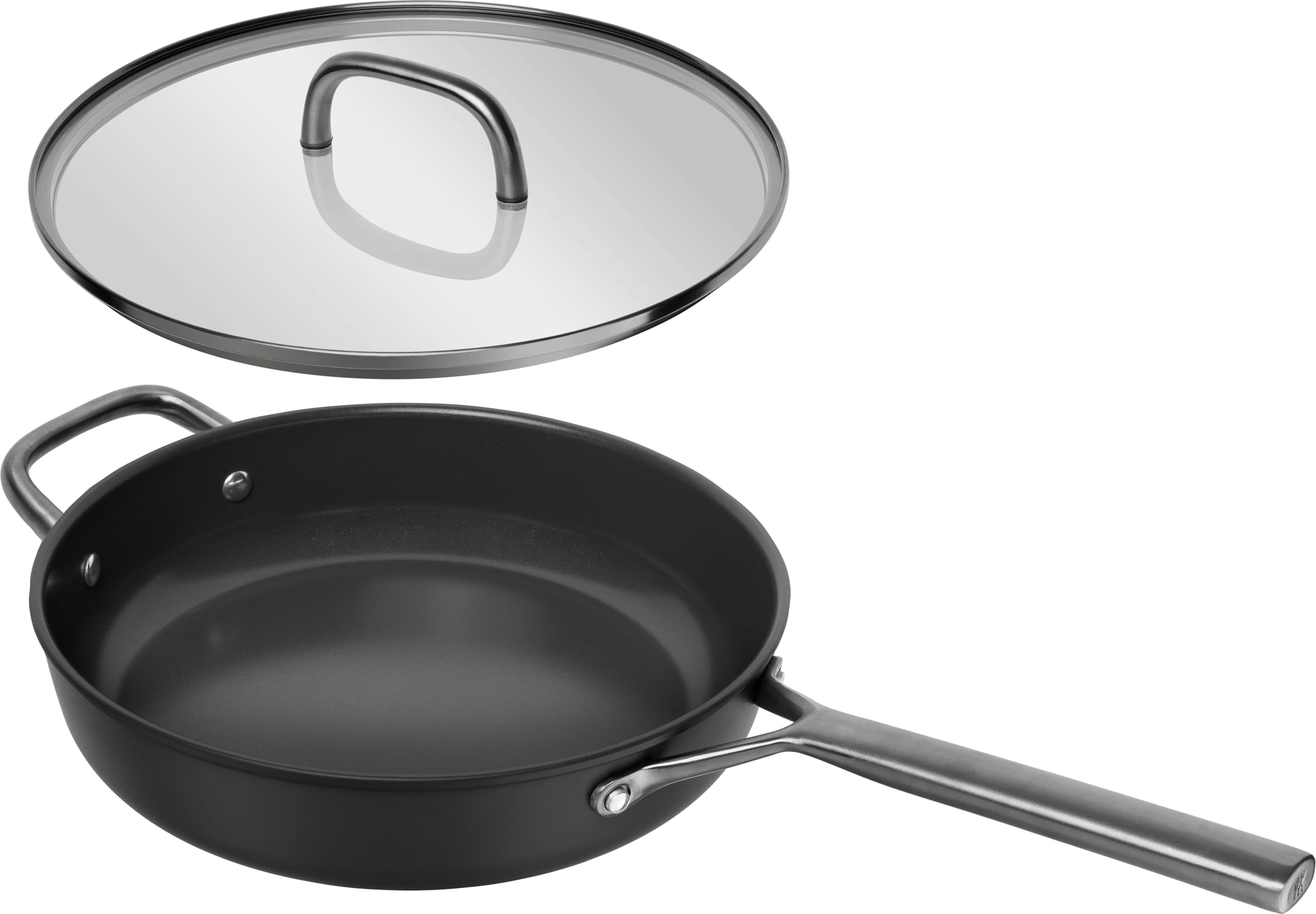 ZWILLING Milano Padella 28 cm con Coperchio Vetro Nera