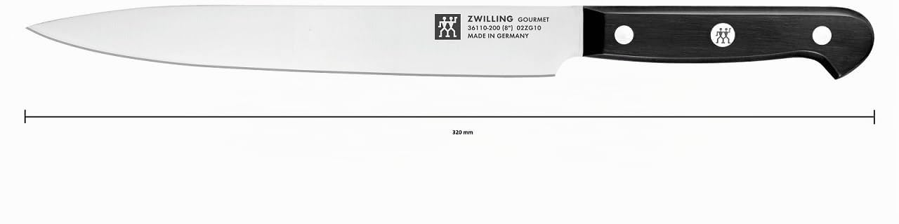 Zwilling Gourmet Coltello Carne 20 cm Inox Nero