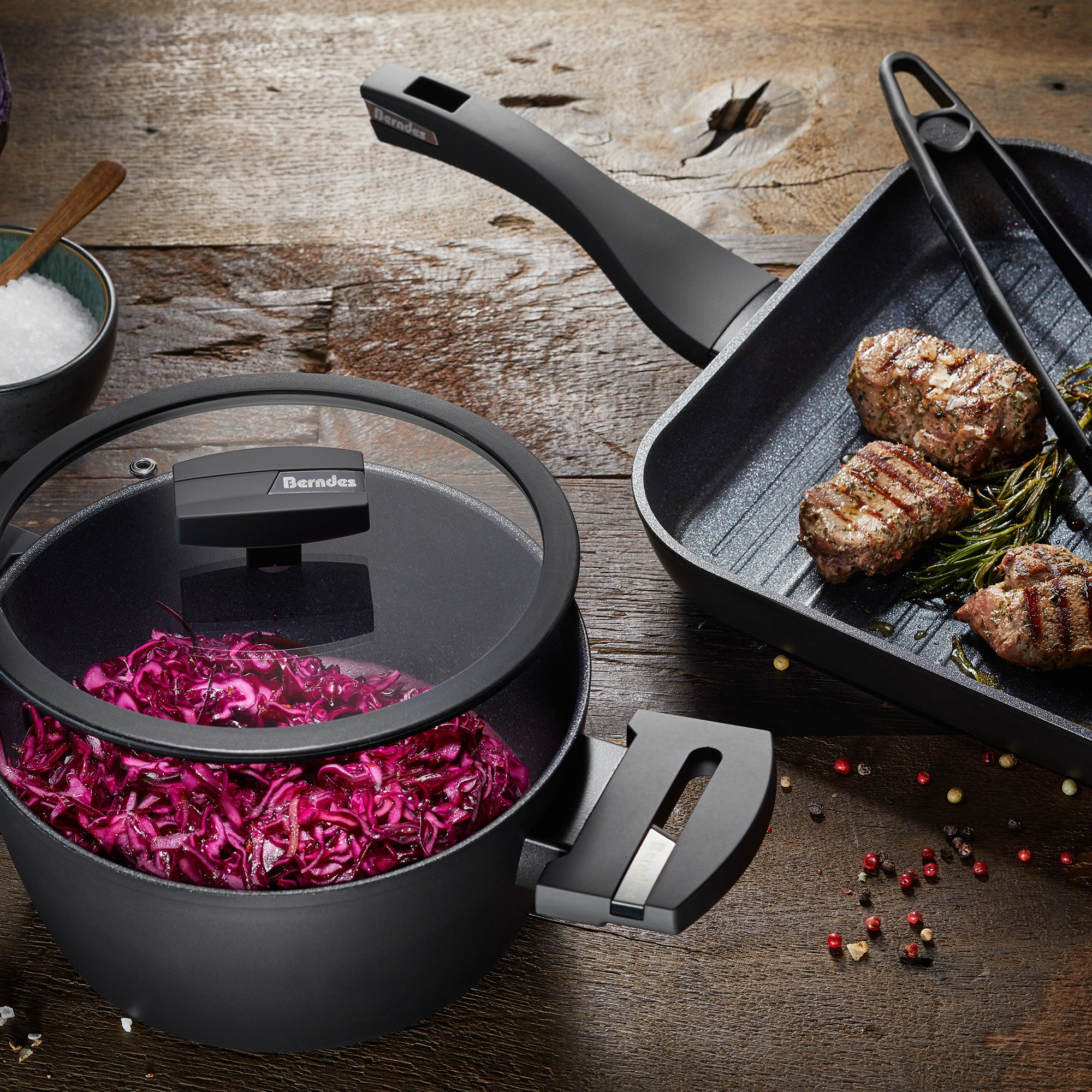 Berndes Balance Enduro Padella Grill 28 cm Antiaderente