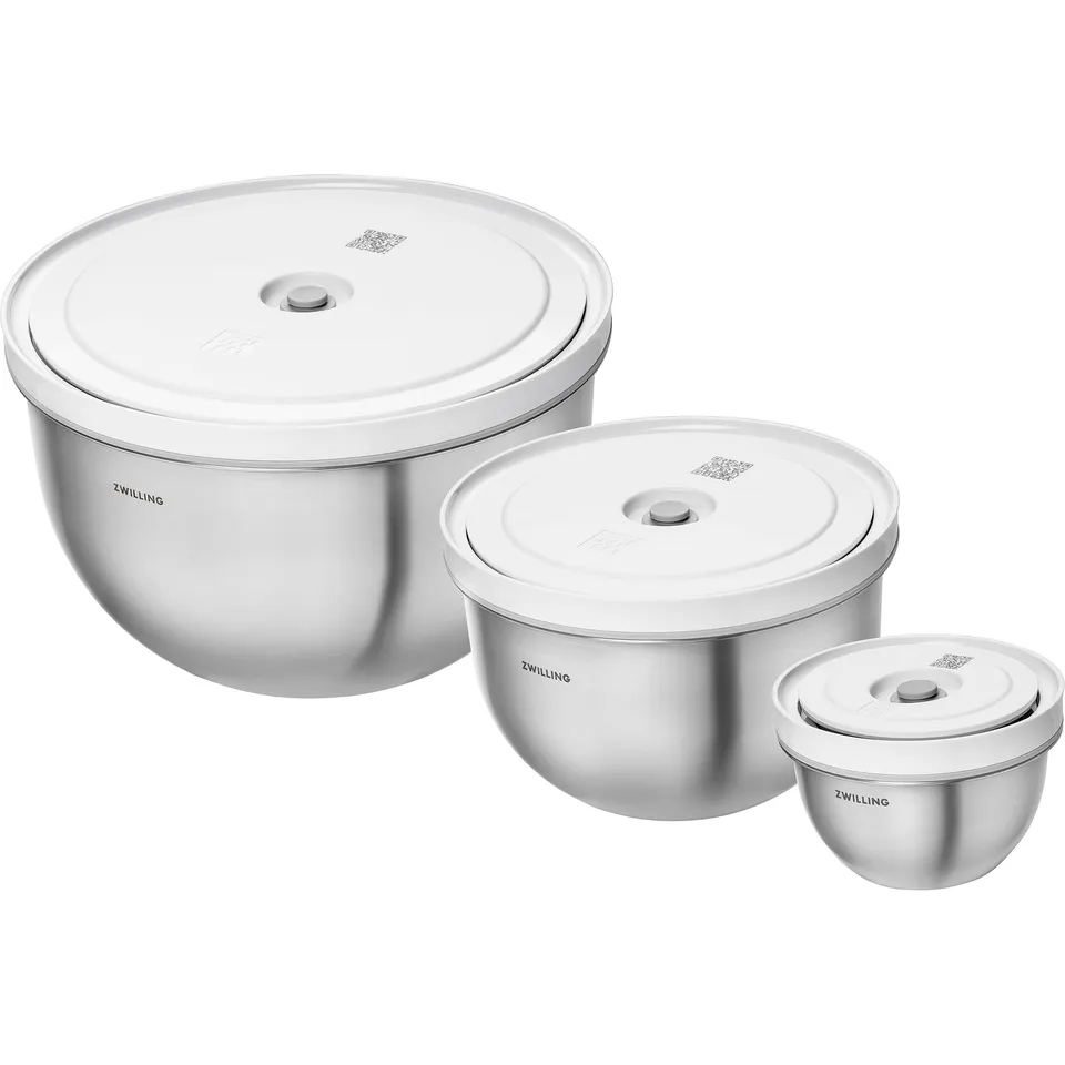 Zwilling Fresh & Save Bowls set 3 ciotole inox con coperchio