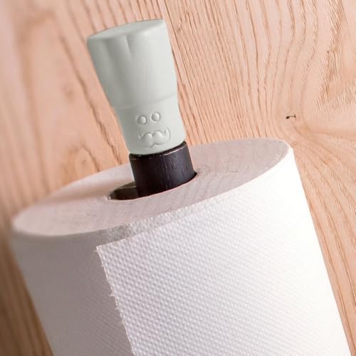 Wald Tavola e cucina portarotolo ceramica bianco 30,5 cm