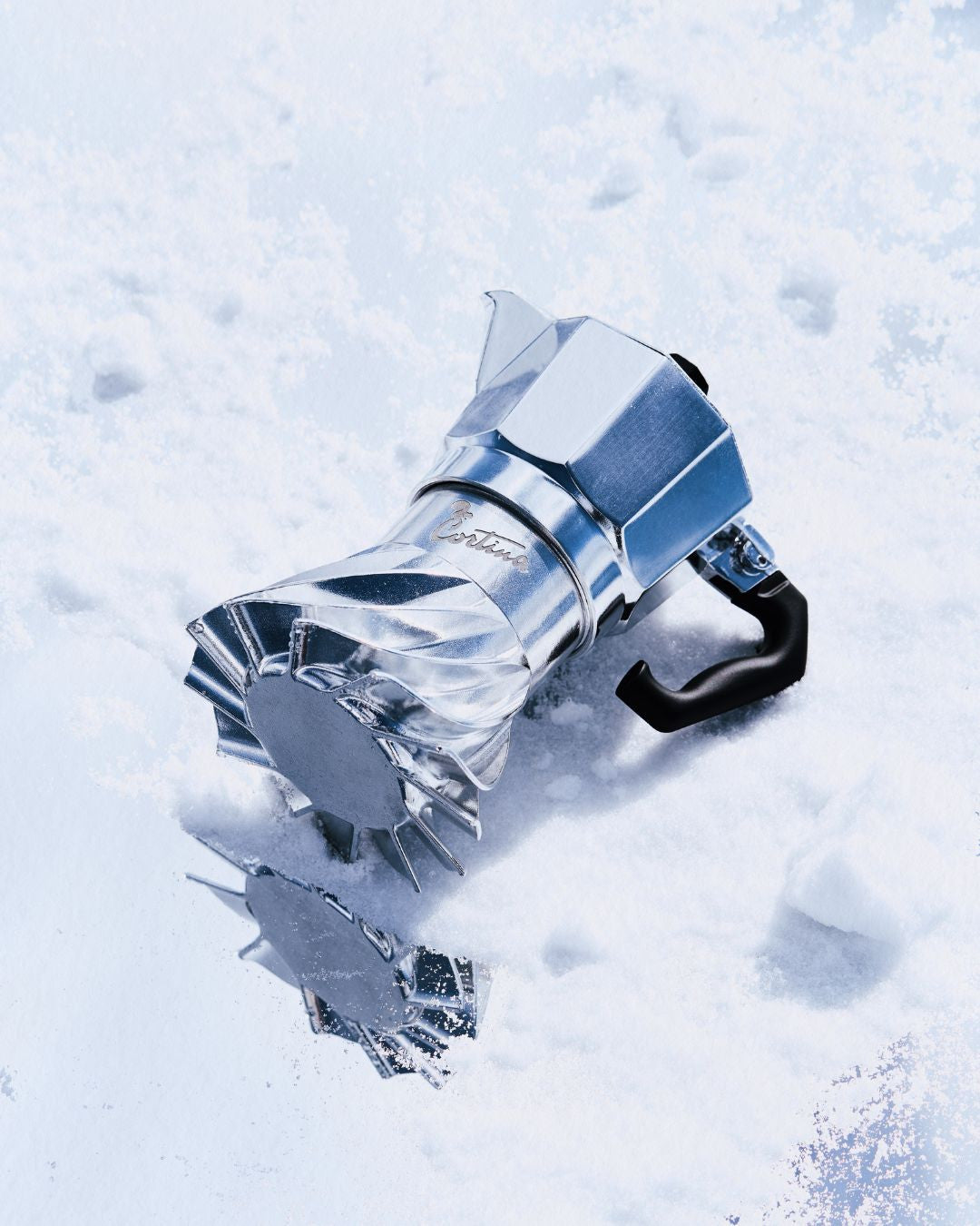 Turbo Moka 3 tazze Cortina d'Ampezzo moka alluminio incisione