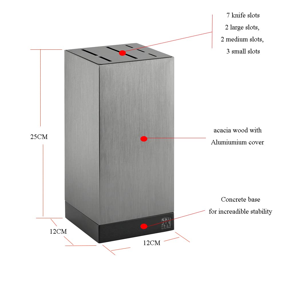 Zwilling Ceppi coltelli blocco alluminio vuoto