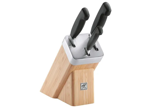 Zwilling Vier Sterne ceppo coltelli 4 pezzi bambù