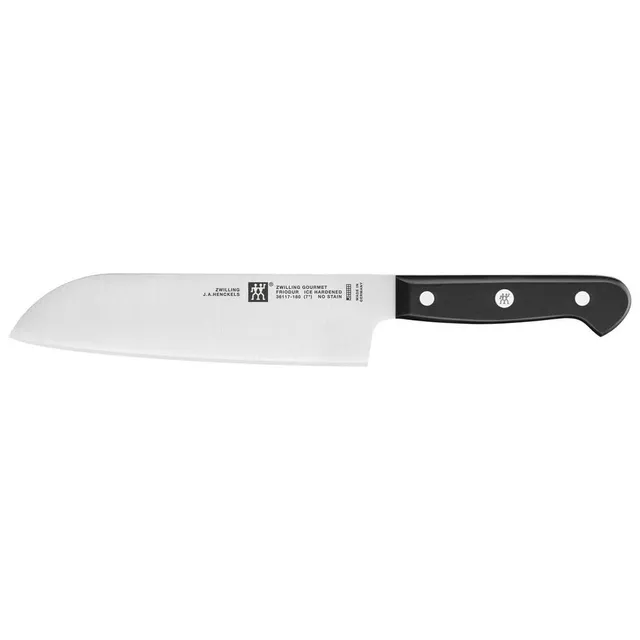 Zwilling Gourmet 36117-181-0 Santoku 18 cm Nero Inox
