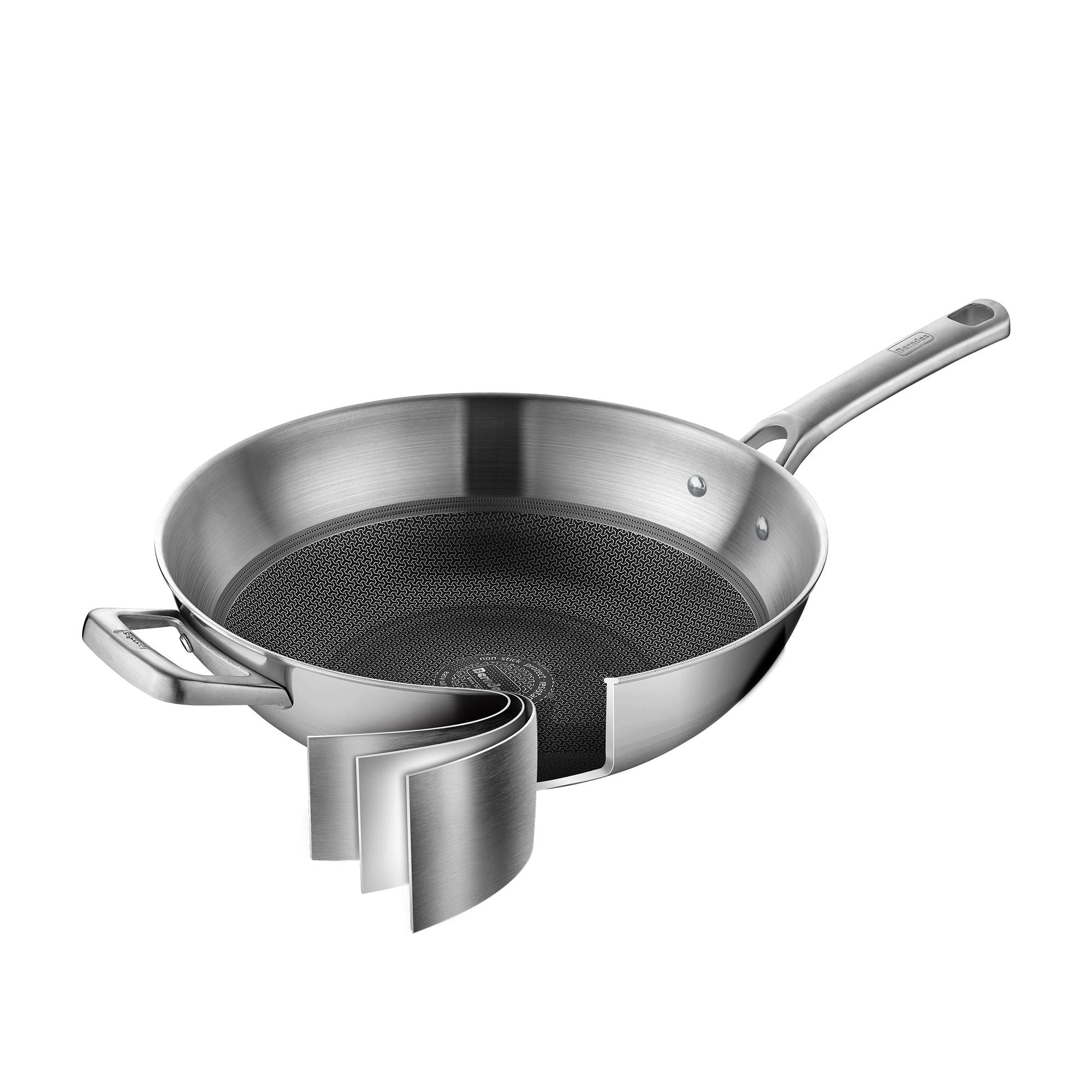 Berndes Tricion Resist Wok 32 cm con Coperchio Quarzo