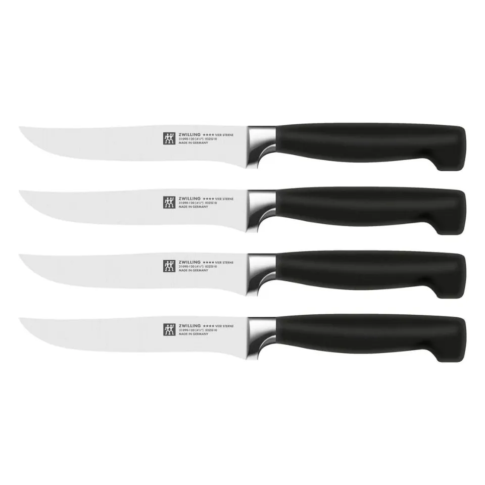 Zwilling Four Star Set 4 Coltelli Bistecca Acciaio Inox