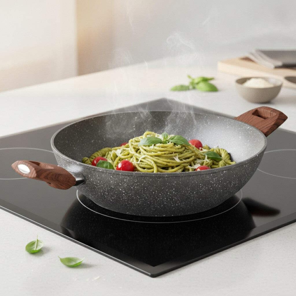 Mamù Fast Induction Wok Induzione 32 cm Alluminio