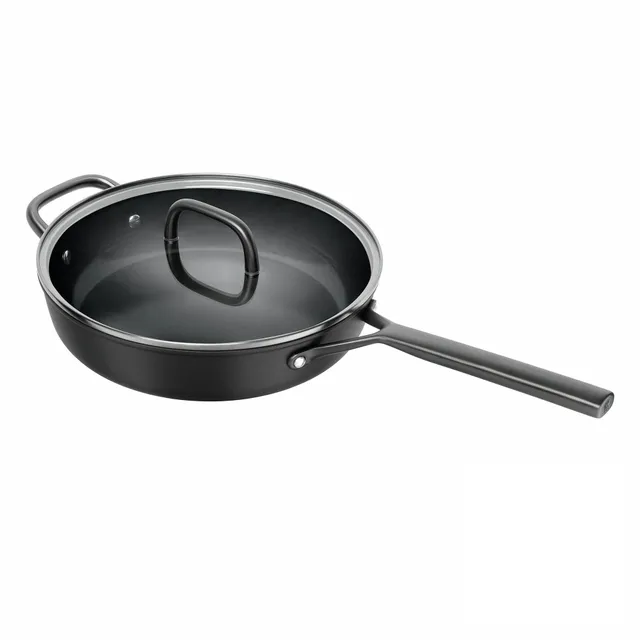 ZWILLING Milano Padella 28 cm con Coperchio Vetro Nera