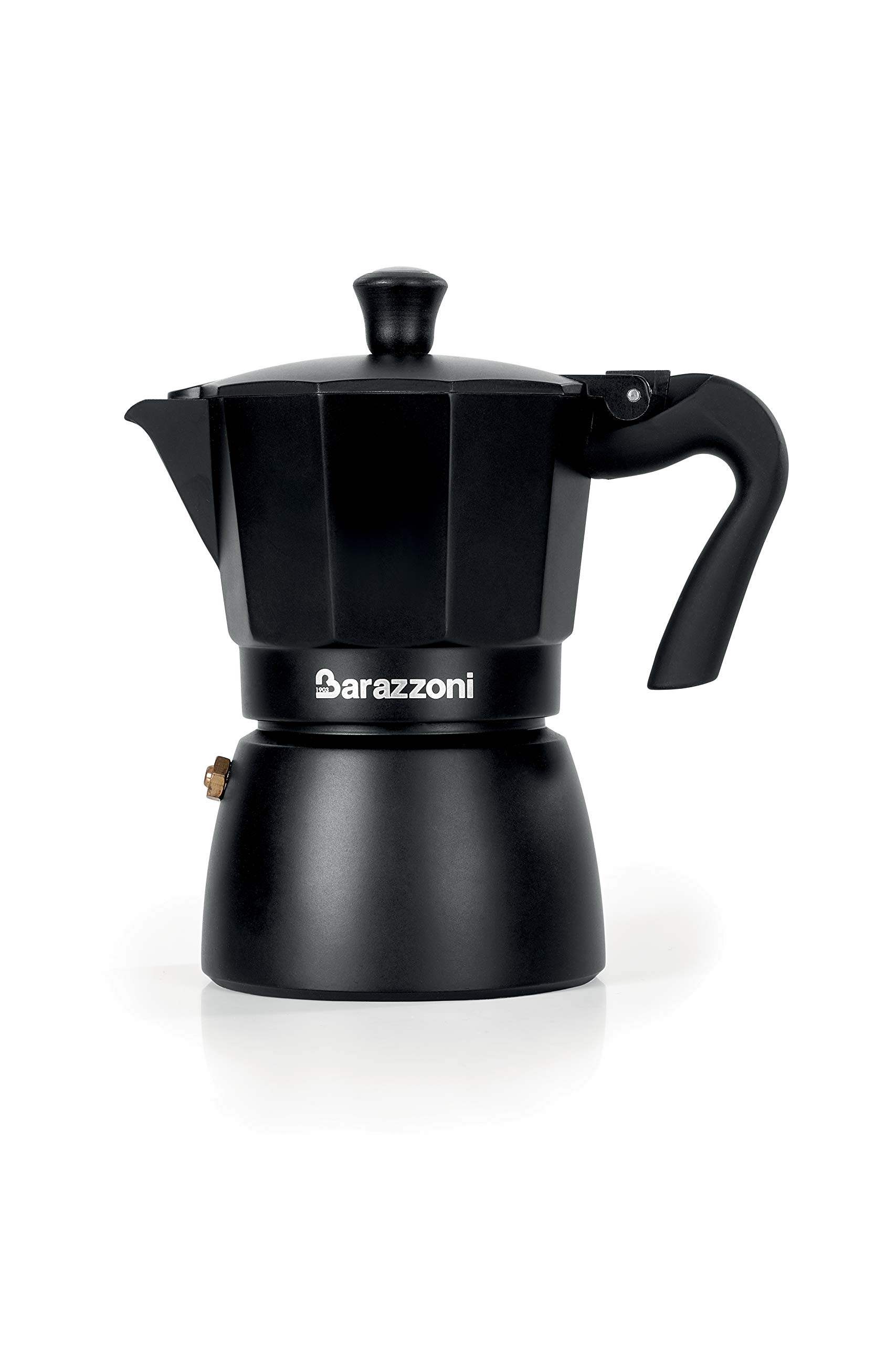 Barazzoni La Caffettiera Deluxe Nera moka 3 tazze alluminio