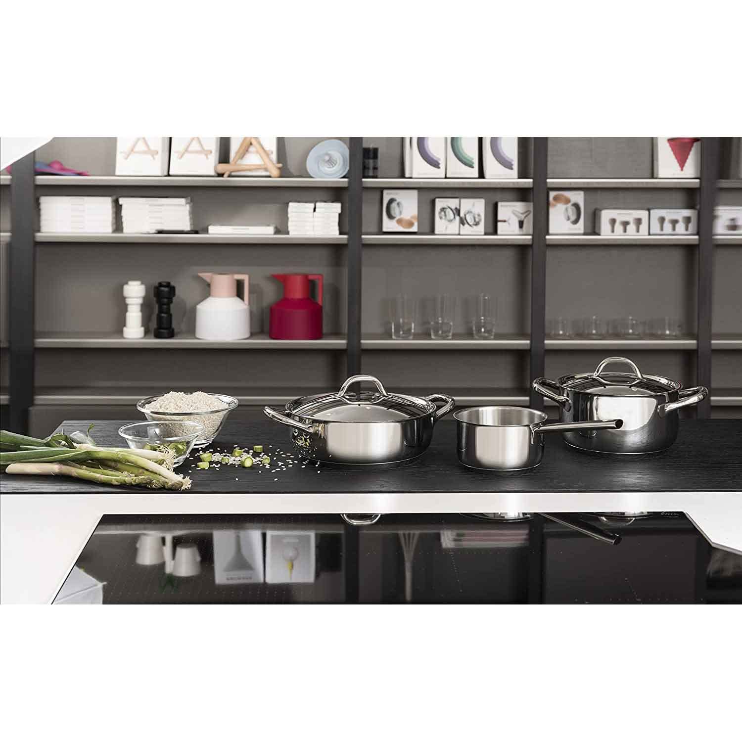 Barazzoni Chef Line batteria pentole 9 pezzi inox induzione