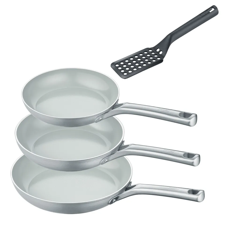 Berndes b.free set padelle 20+24+28 cm grigio spatola