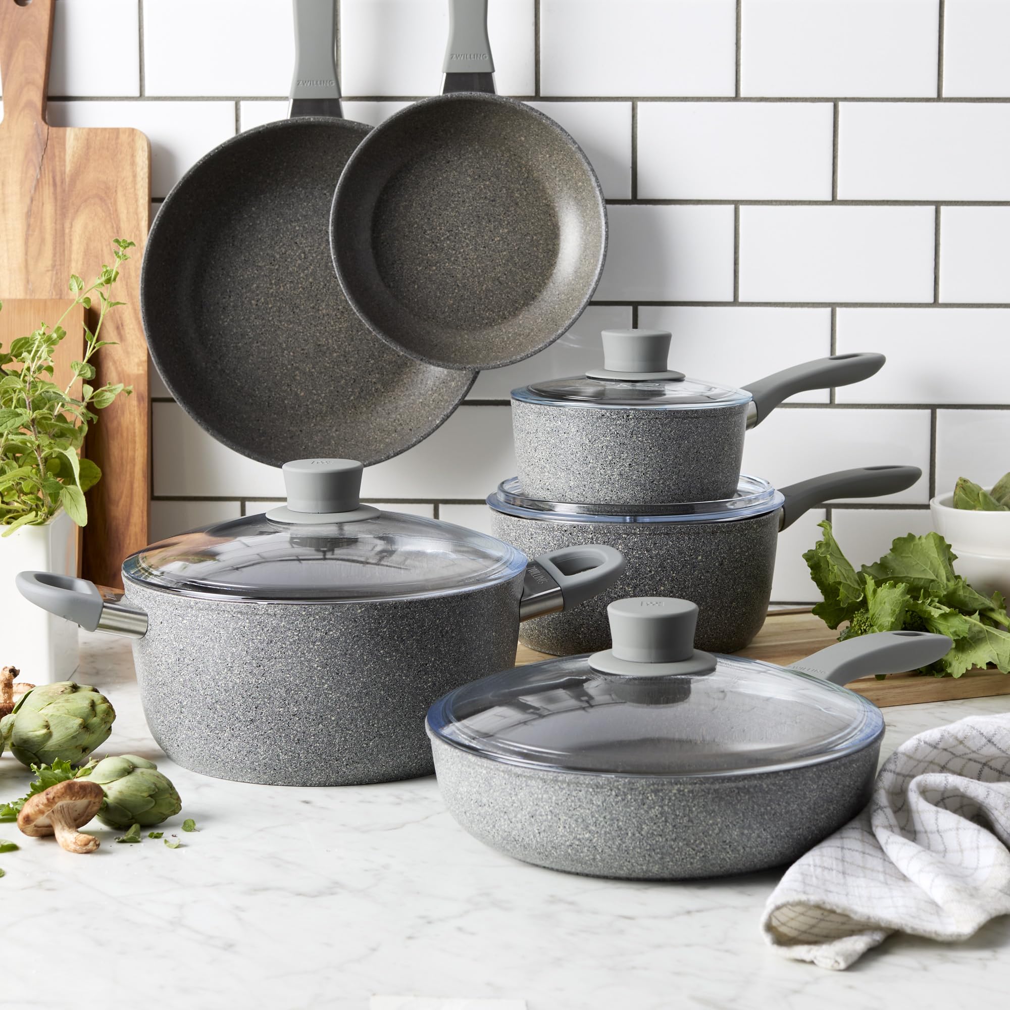 Zwilling Parma Plus Set Pentole Antiaderenti 10 Pezzi Alluminio