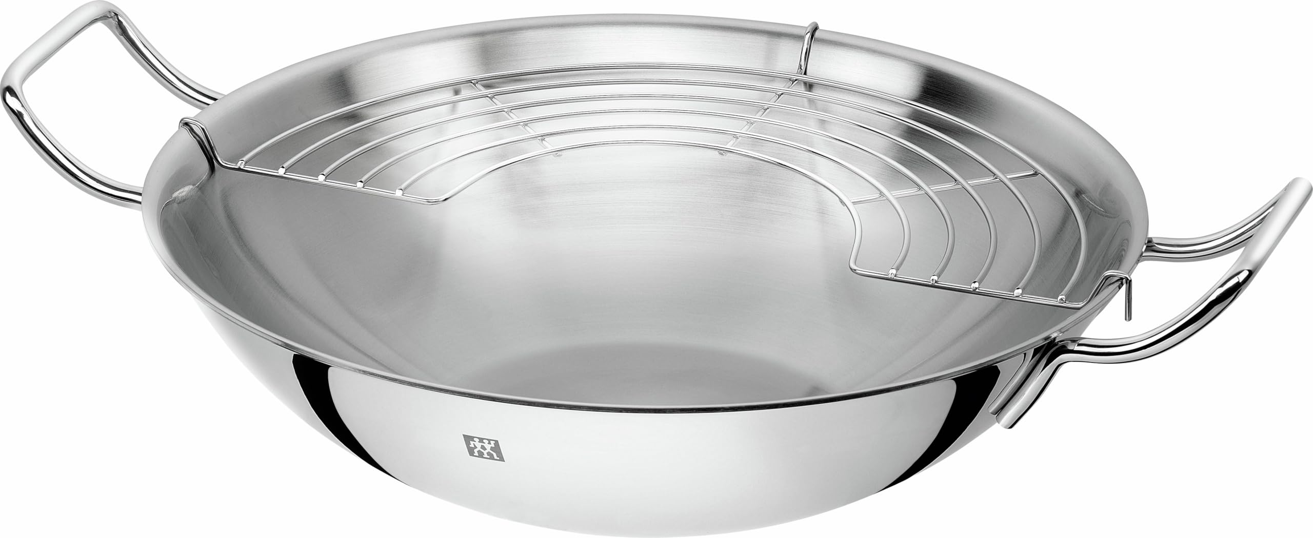 Zwilling Plus wok acciaio inox 32 cm con coperchio