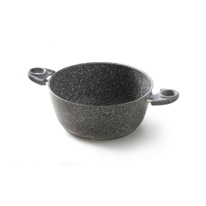 Accademia Mugnano Casseruola Pietra 28cm con Coperchio Sughiera