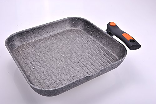 Alluflon Pratica Stone Bistecchiera 28 cm Alluminio Grigio