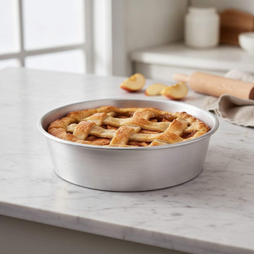 Mamù Happy Tortiera Conica Alluminio Bianco 36 cm Forno