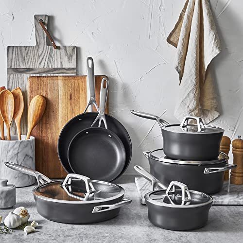 Zwilling Motion set 10 pentole antiaderenti grigio alluminio anodizzato
