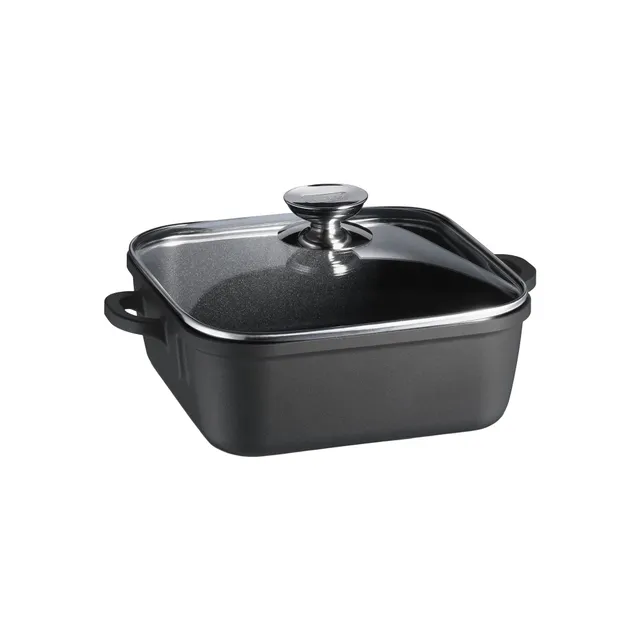 Berndes Vario Click Quadro tegame 28x28 cm coperchio vetro