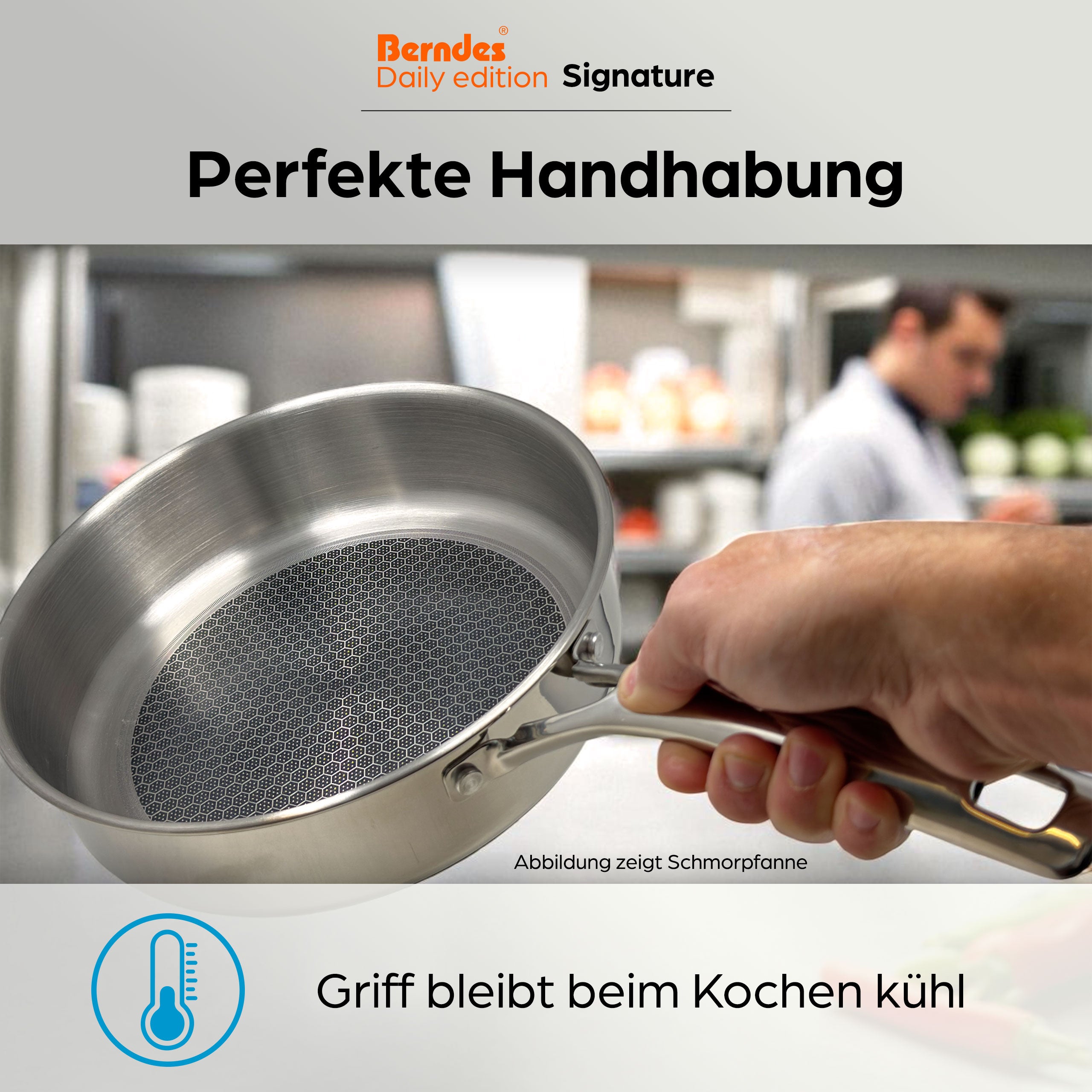 Berndes Daily Edition Signature padella acciaio 24 cm ibrida