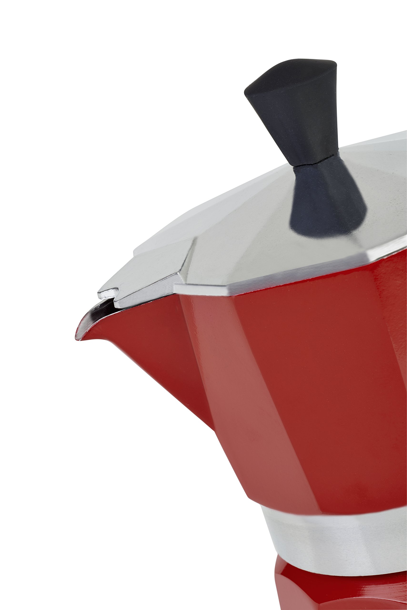 Barazzoni La Caffettiera Moka rossa 1 tazza alluminio