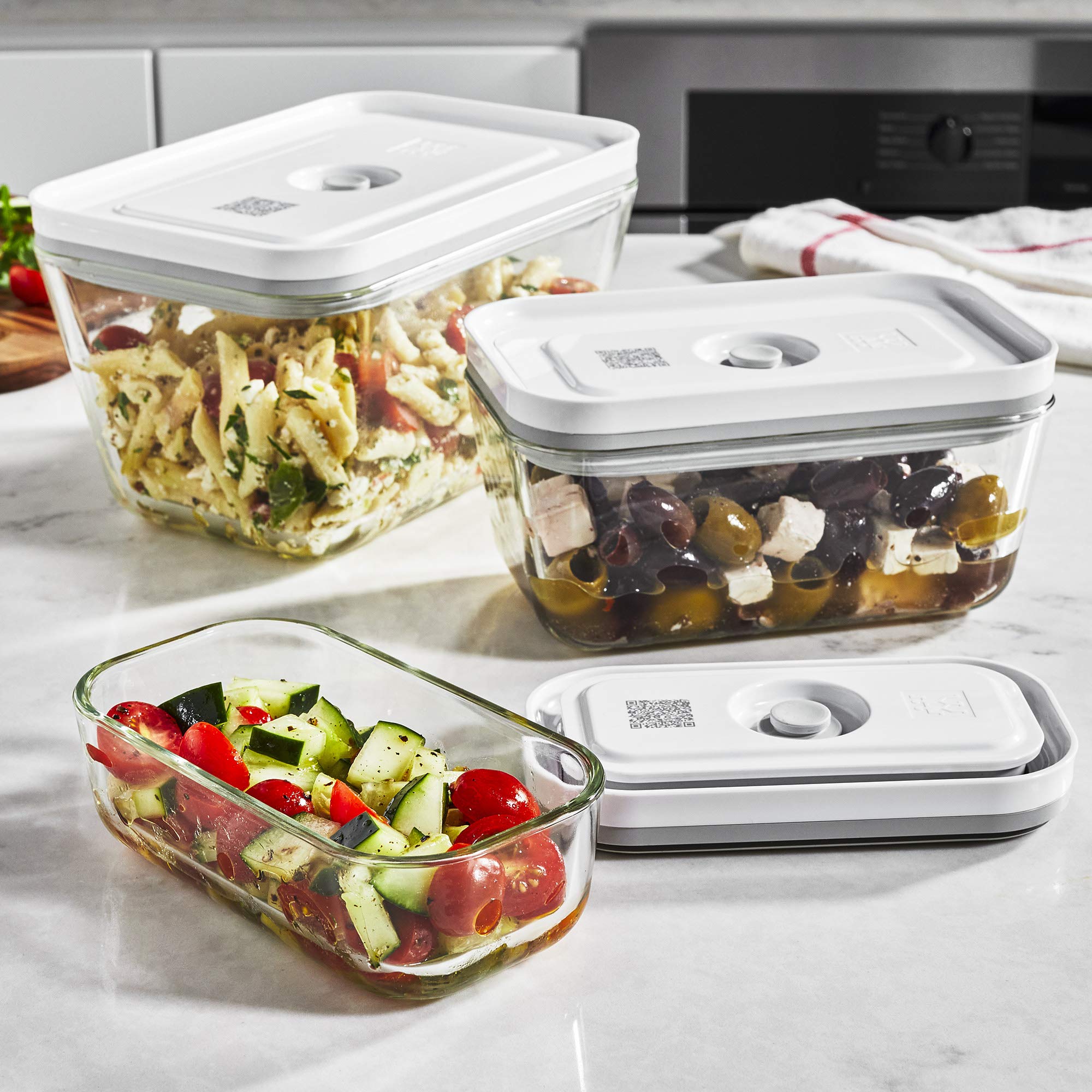 Zwilling Fresh & Save contenitori vetro sottovuoto 3 pz