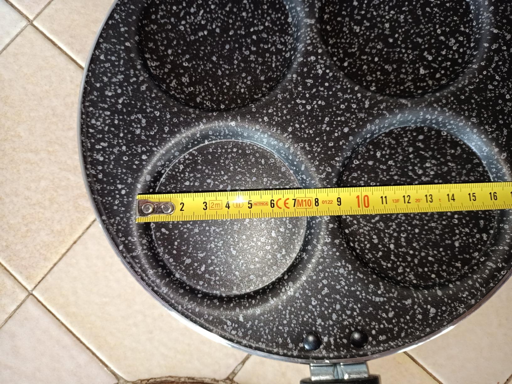 Alluflon Tradizione Italia Pancake Padella 4 stampi 24 cm antiaderente