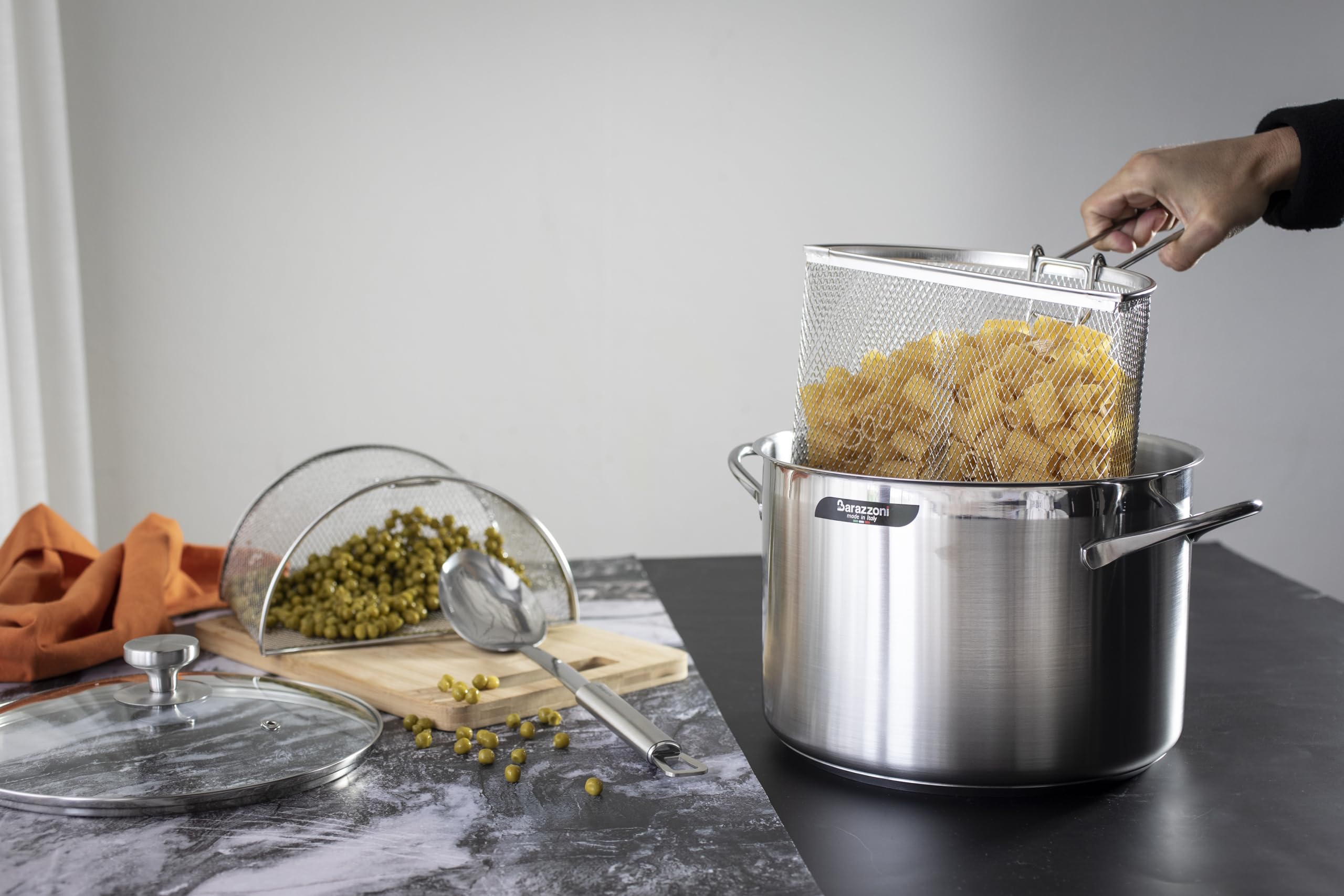 Barazzoni spaghettiere doppio cestello ø 22 cm inox