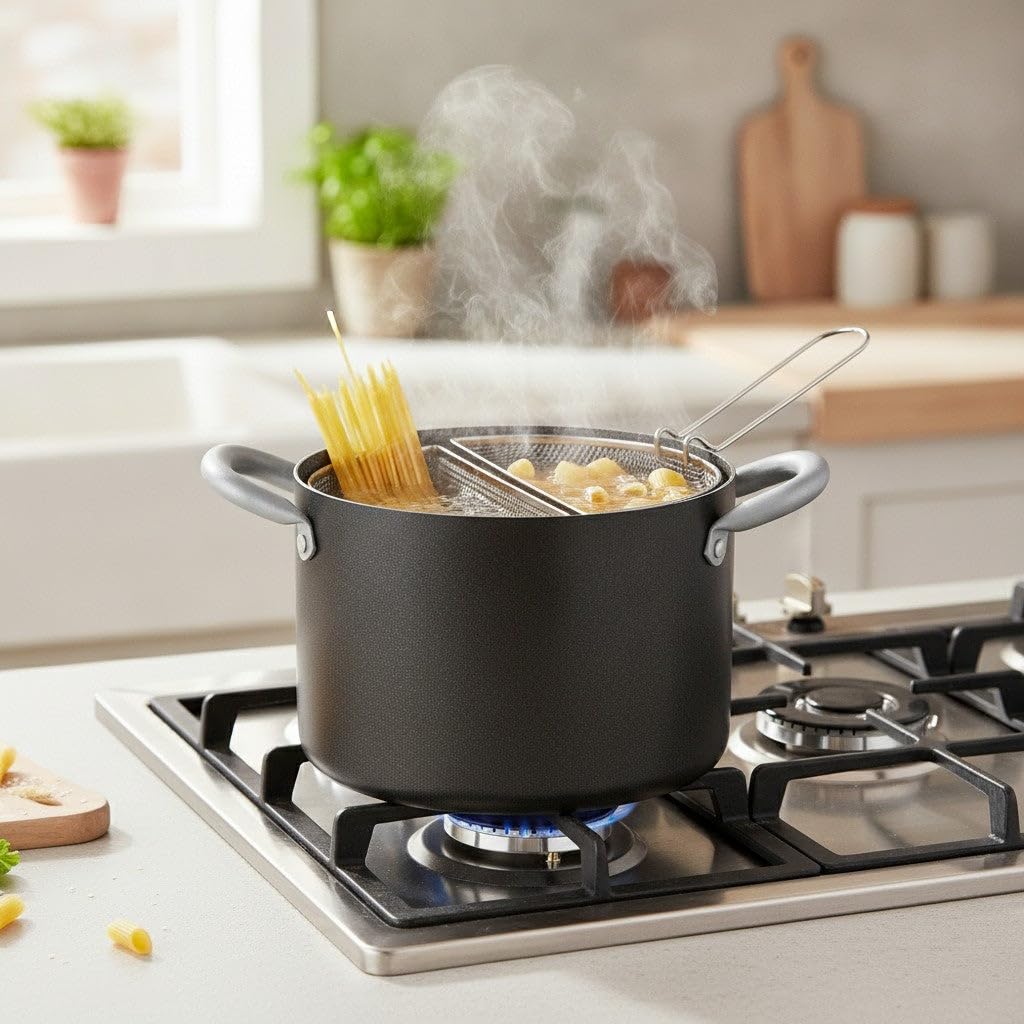 Mamù Cotture Speciali Pentola 20 cm 4,7 L con Cestelli