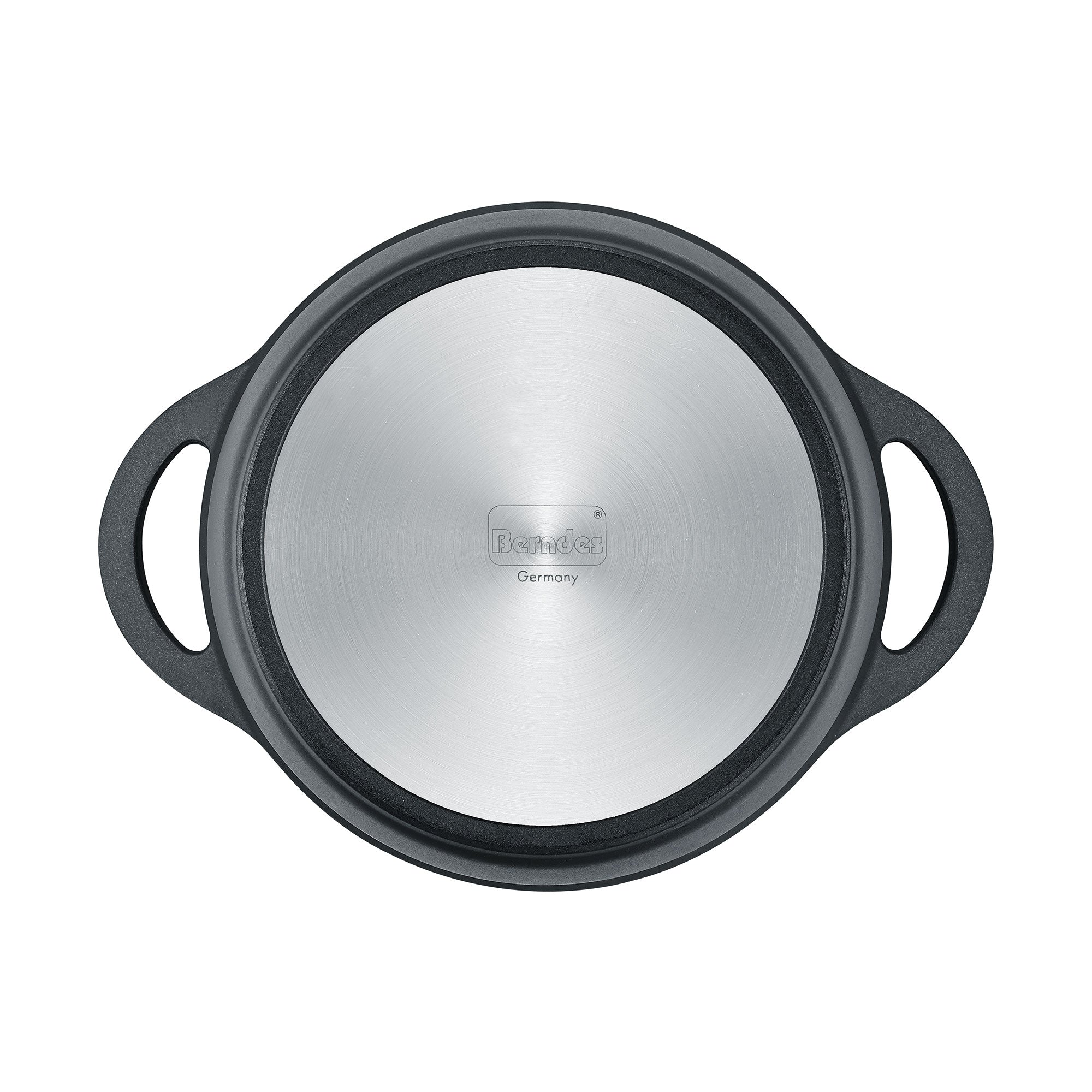 Berndes Vienna Pentola 20 cm con Coperchio Alluminio Nero