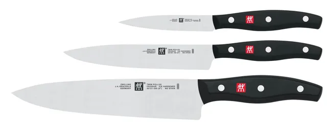 Zwilling Twin Pollux set coltelli 3 pezzi acciaio inox