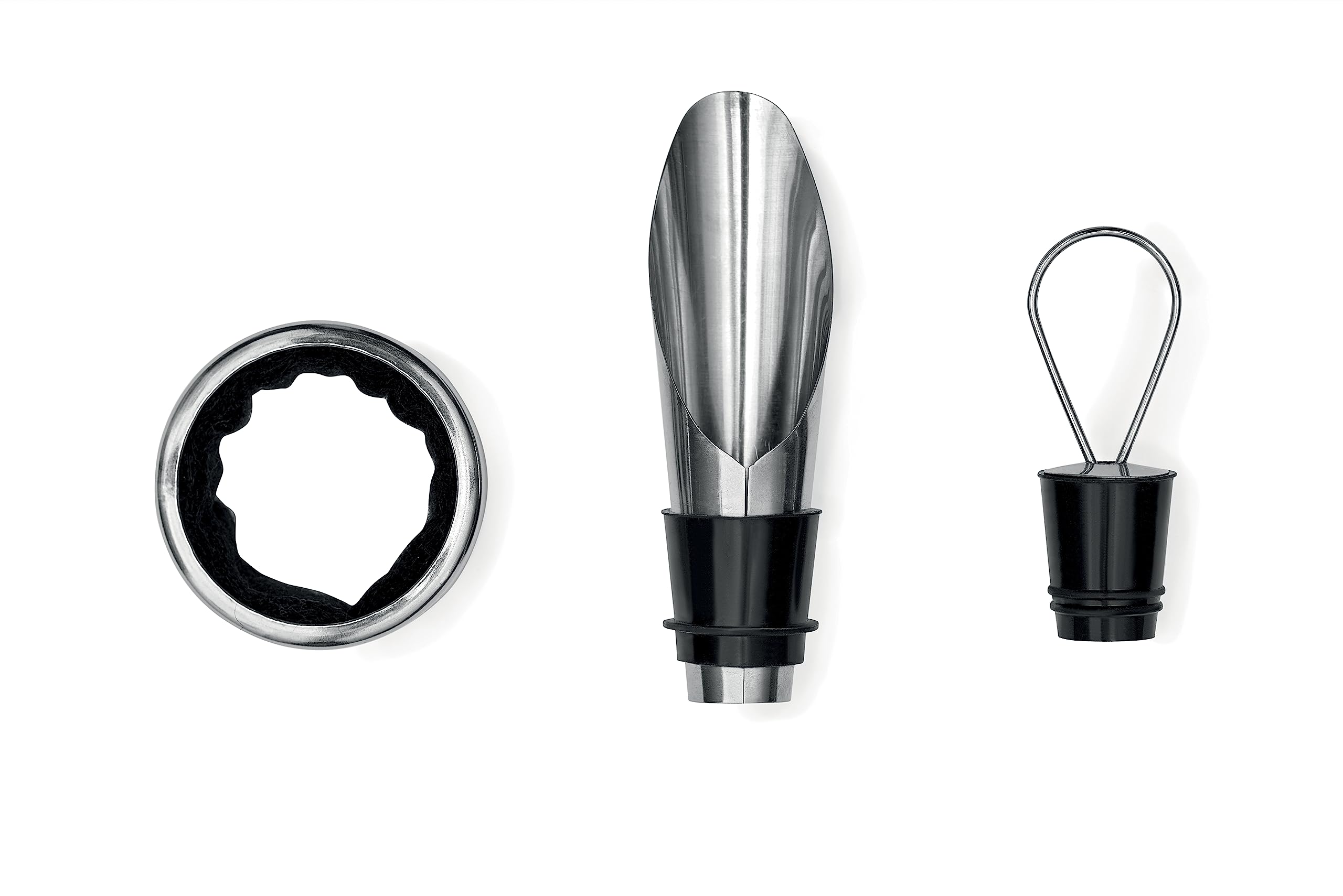 Barazzoni Accessori set vino Basic 2 pezzi cavatappi salvagoccia
