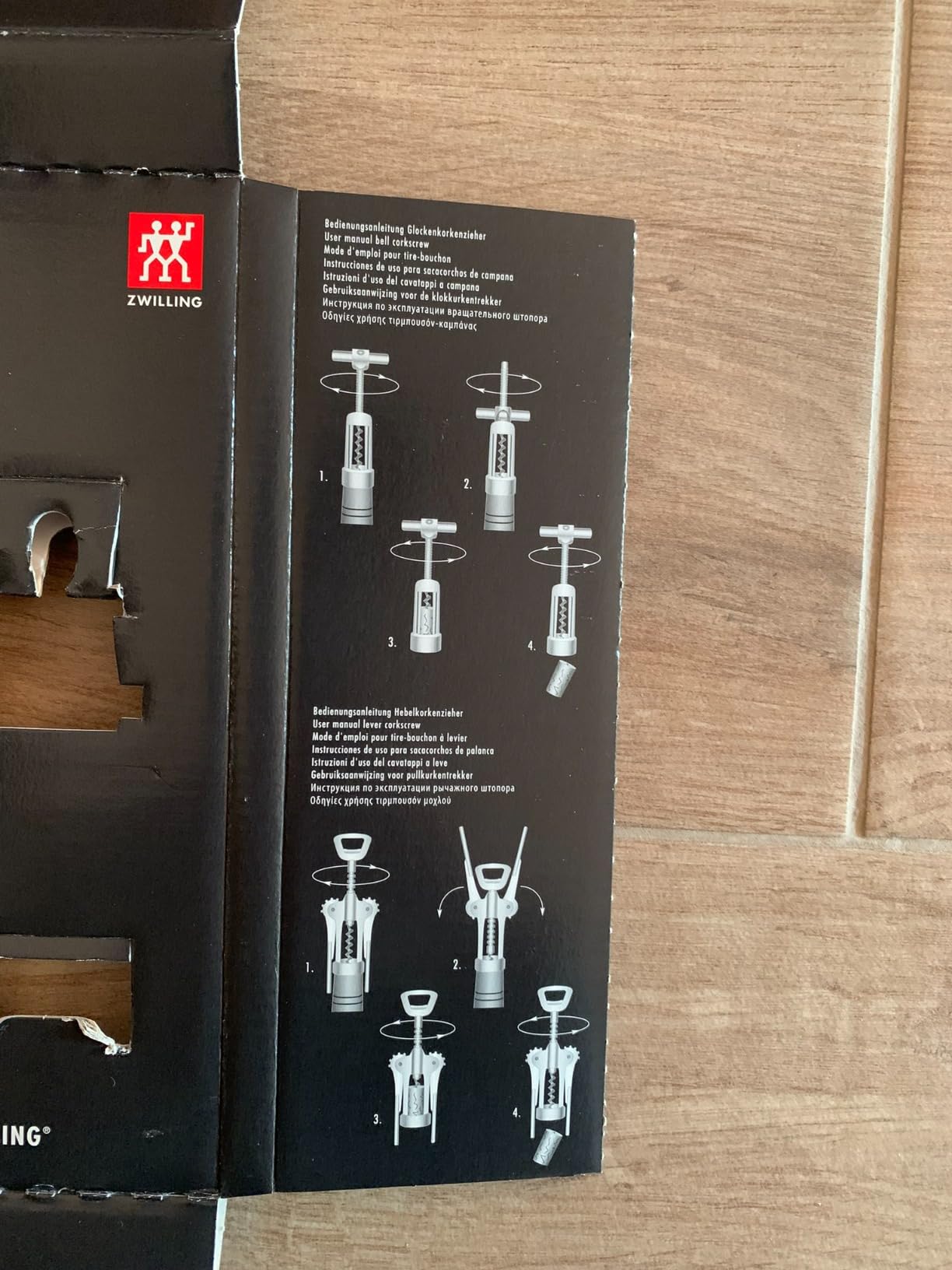 Zwilling Cavatappi Doppia Leva Nichelato Vino