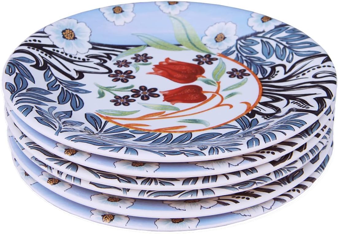 Wald Tavola piatti piani 6 pz ceramica Tulipano