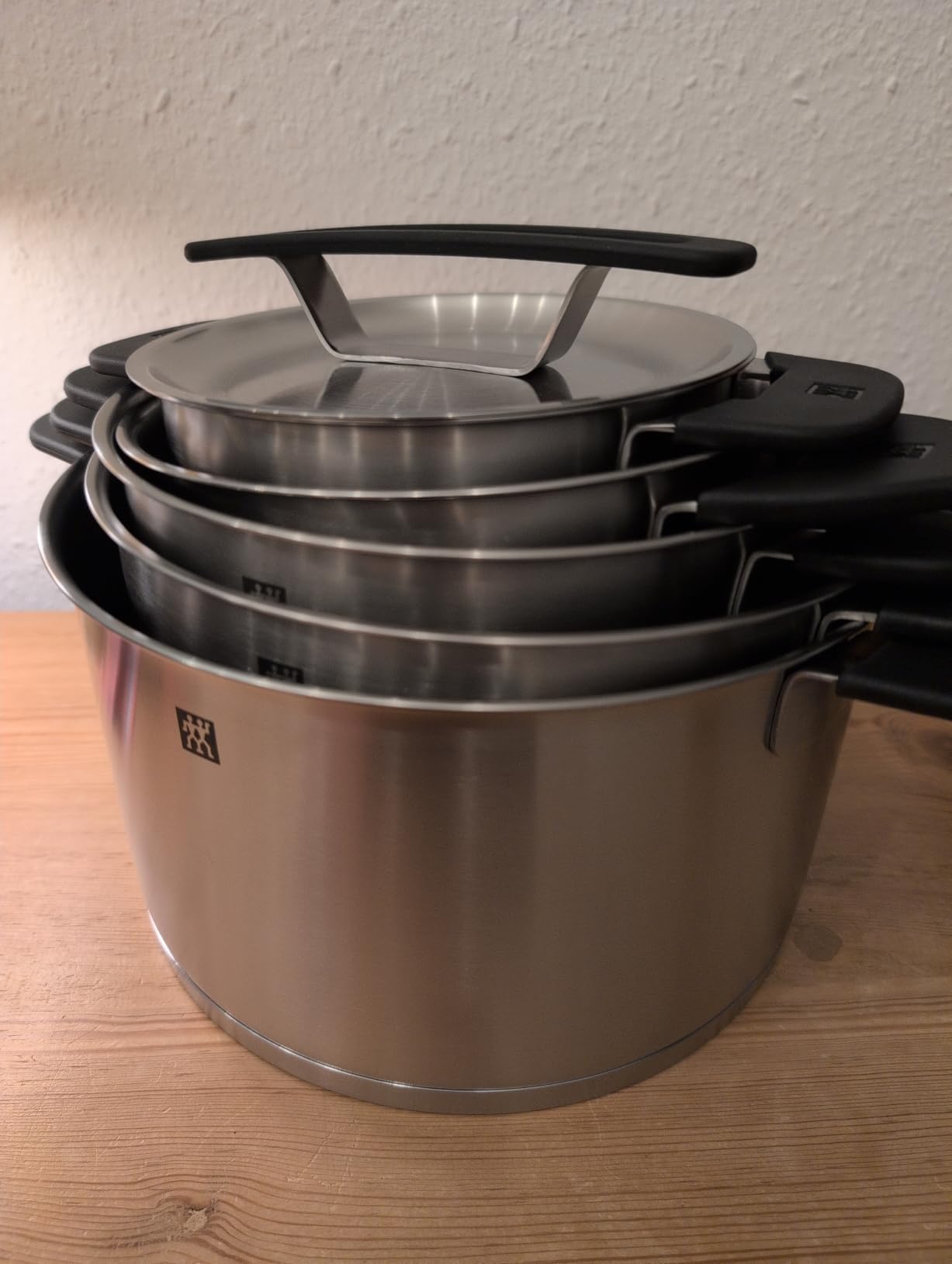 Zwilling More set pentole 5 pezzi acciaio nero induzione