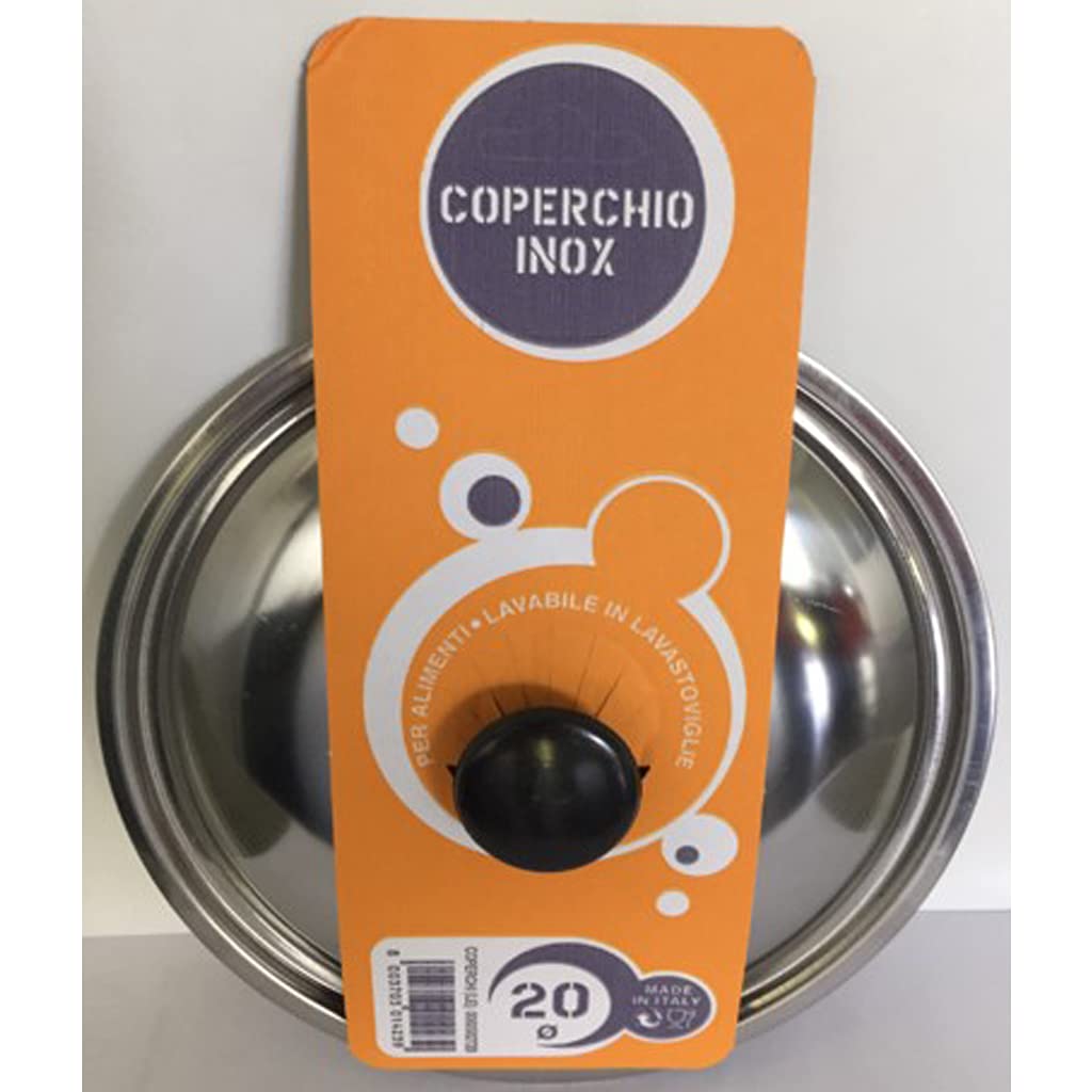 Alluflon Coperchio Acciaio Inox 30 cm Bombato