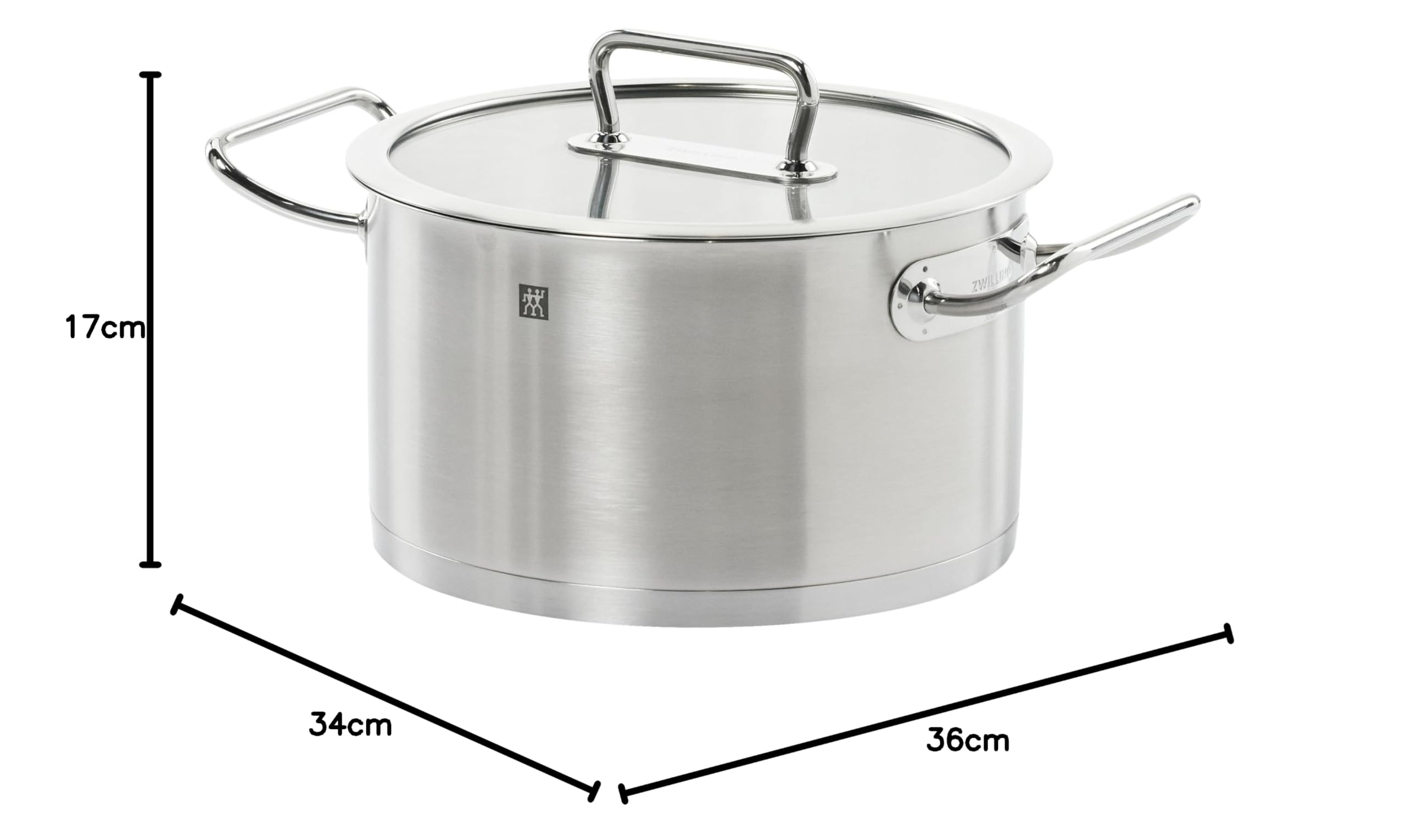 Zwilling Pro pentola profonda 24 cm acciaio inox 18/10